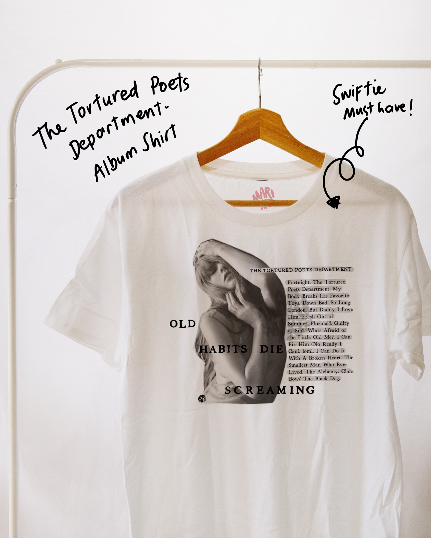 SWIFTIE THE TORTURED POETS DEPARTMENT ALBUM SHIRT