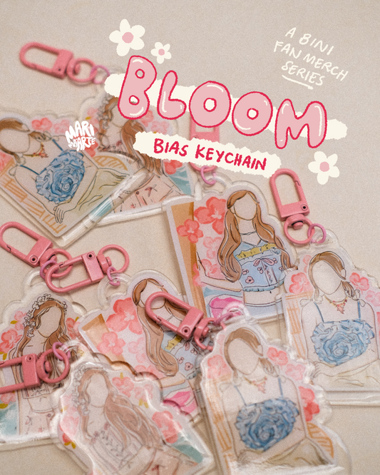 BLOOM - BINI BIAS KEYCHAIN