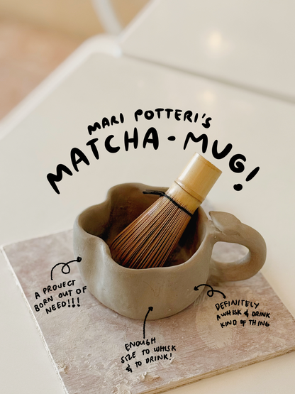 MARI POTTERI TULIP MATCHA - MUG (matcha bowl & mug in one)