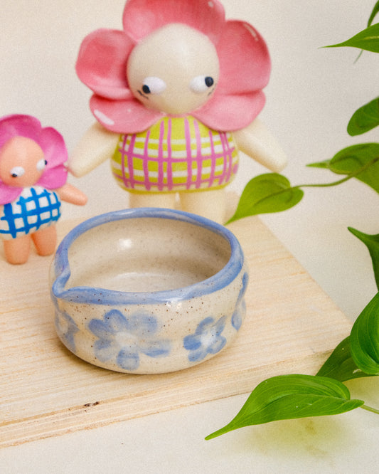 MARI POTTERI OCT BLOOM - SOFT BLUE MATCHARI (MATCHA BOWL)