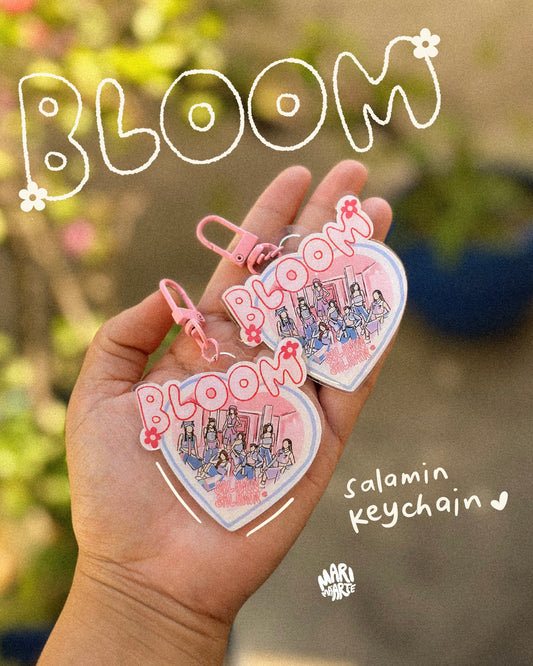 BLOOM - BINI MERCH SALAMIN KEYCHAIN