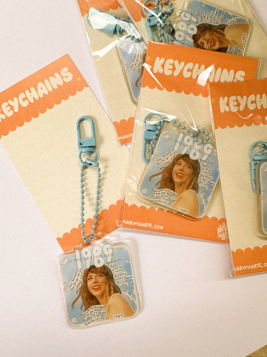 SWIFTIE 1989 TV (ALBUM COVER) KEYCHAIN