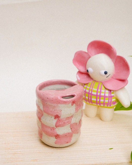 MARI POTTERI OCT BLOOM - TALL PINK SIPPY CUP