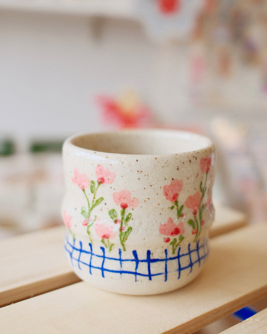 MARI POTTERI FLORAL PATCH TUMBLER 2