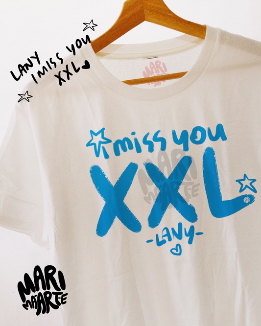 LANY MERCH I MISS YOU XXL SHIRT