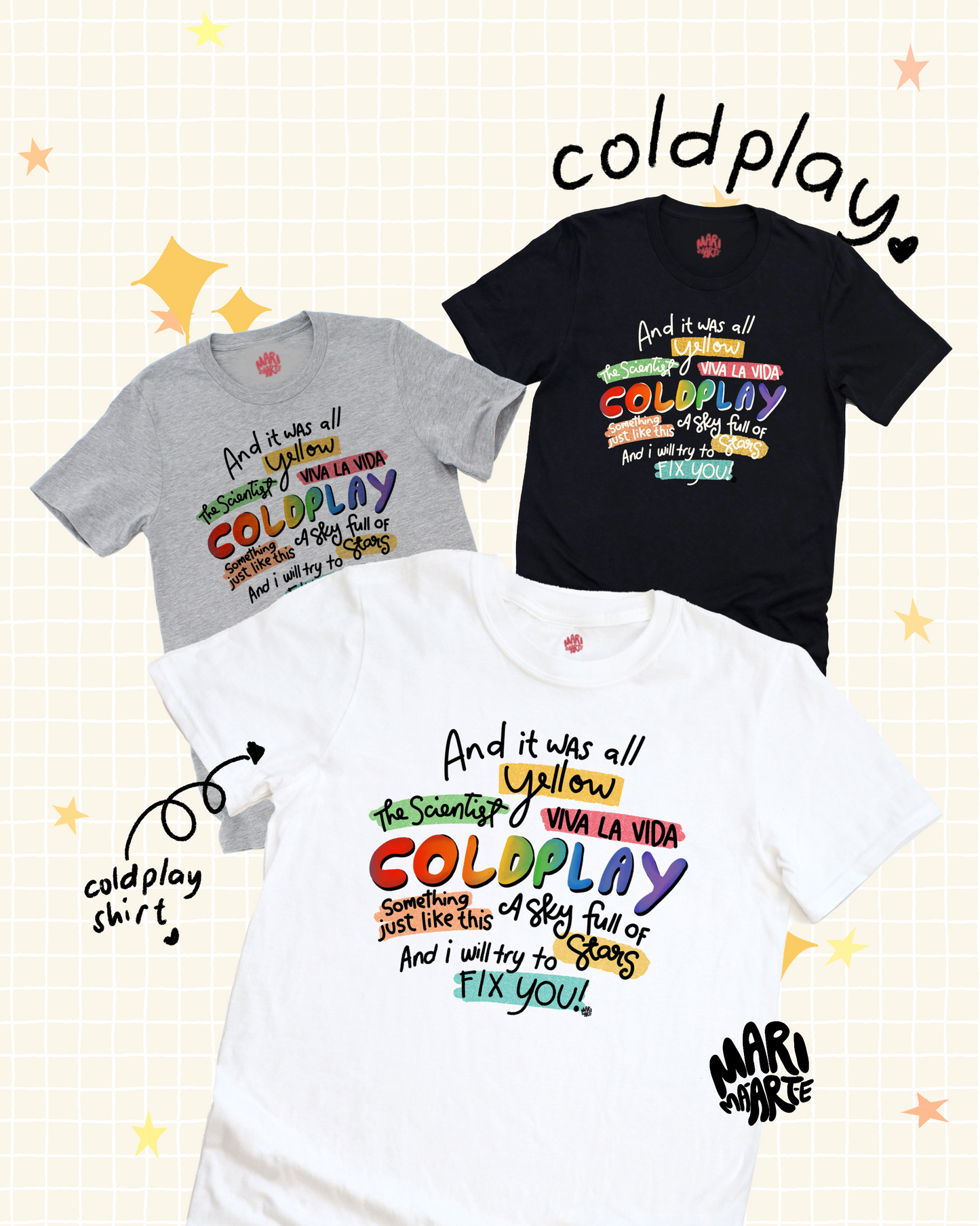 COLDPLAY SHIRT