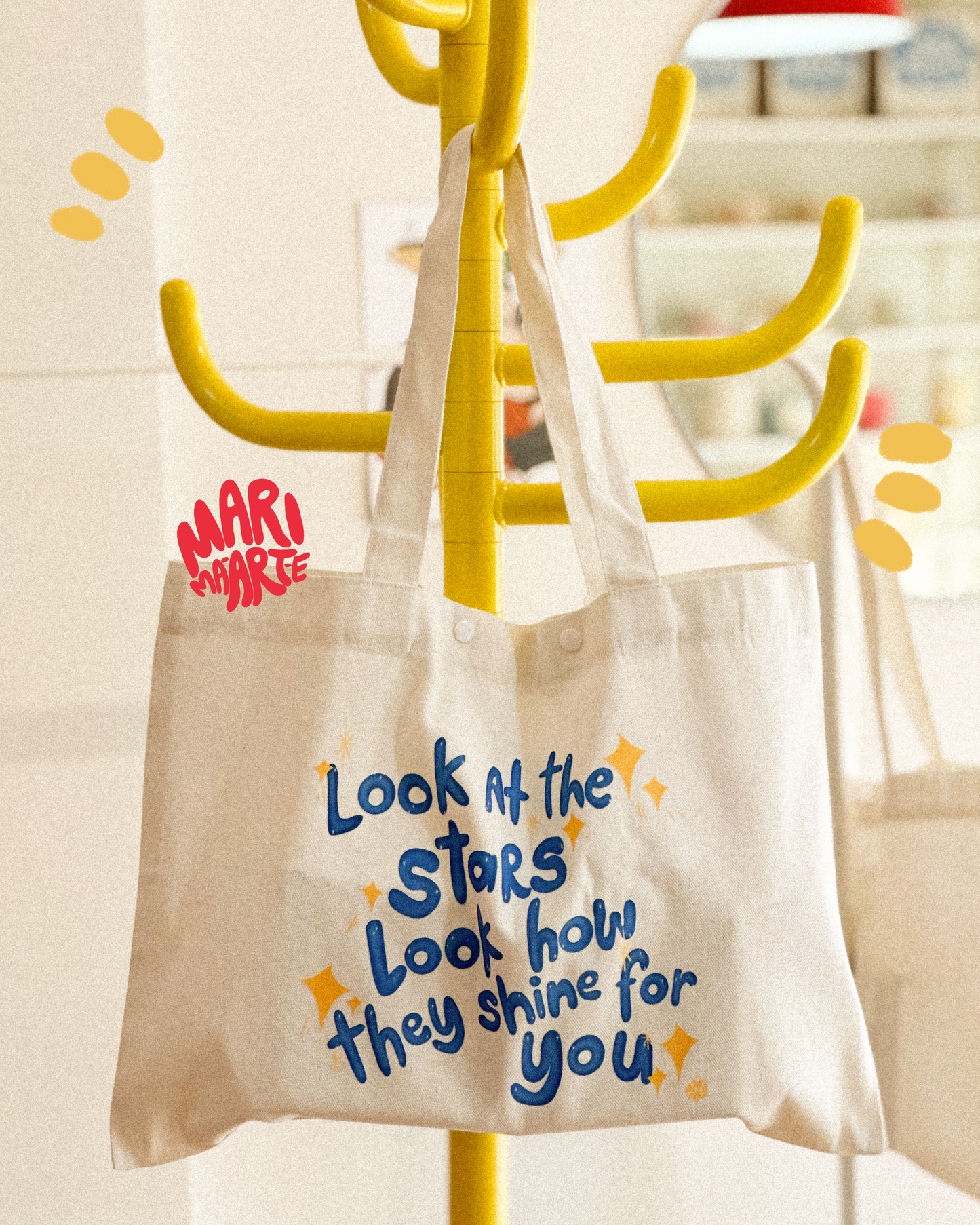 COLDPLAY YELLOW TOTE BAG