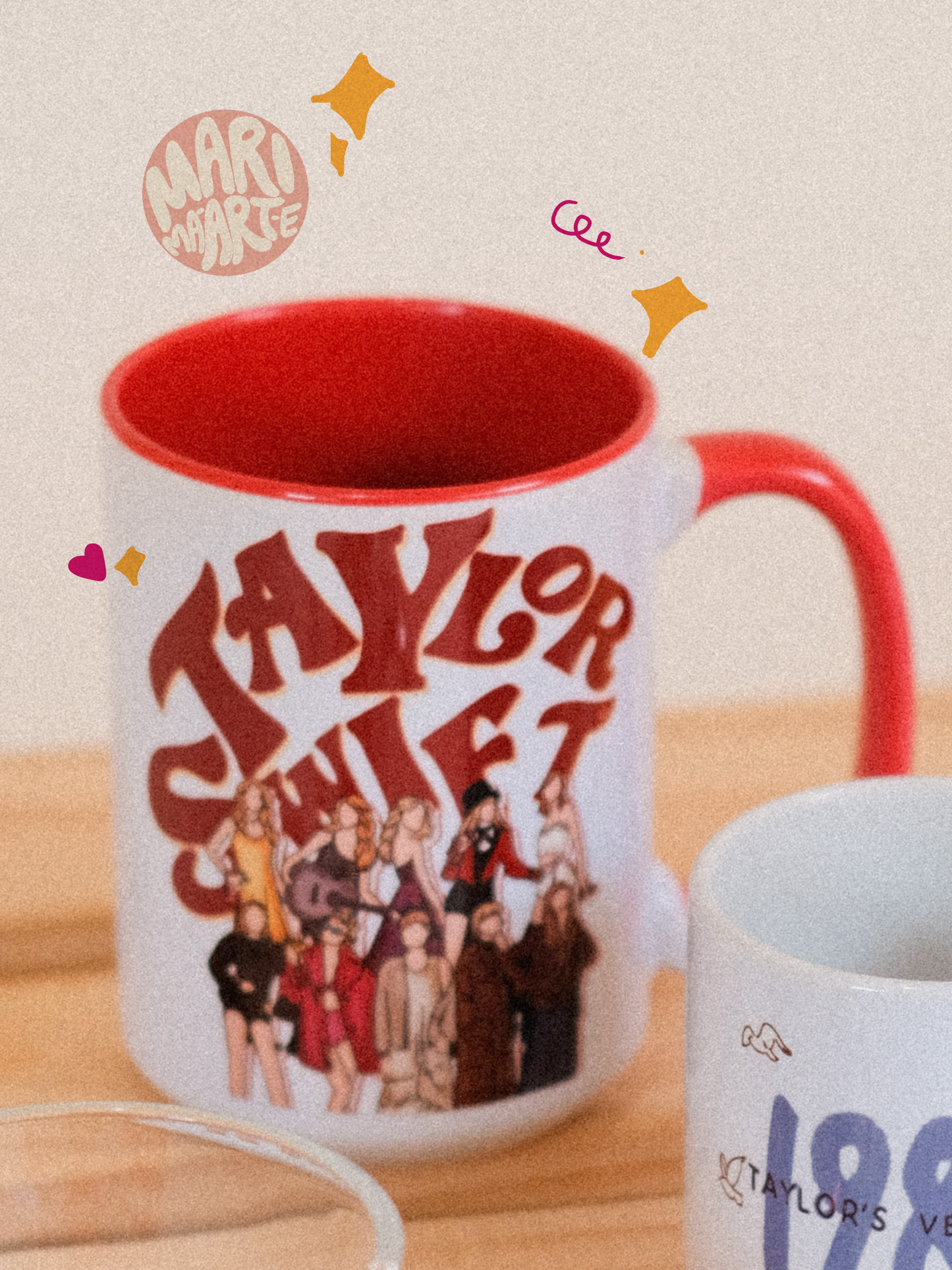 SWIFTIE ERAS RED LARGE CERAMIC MUG