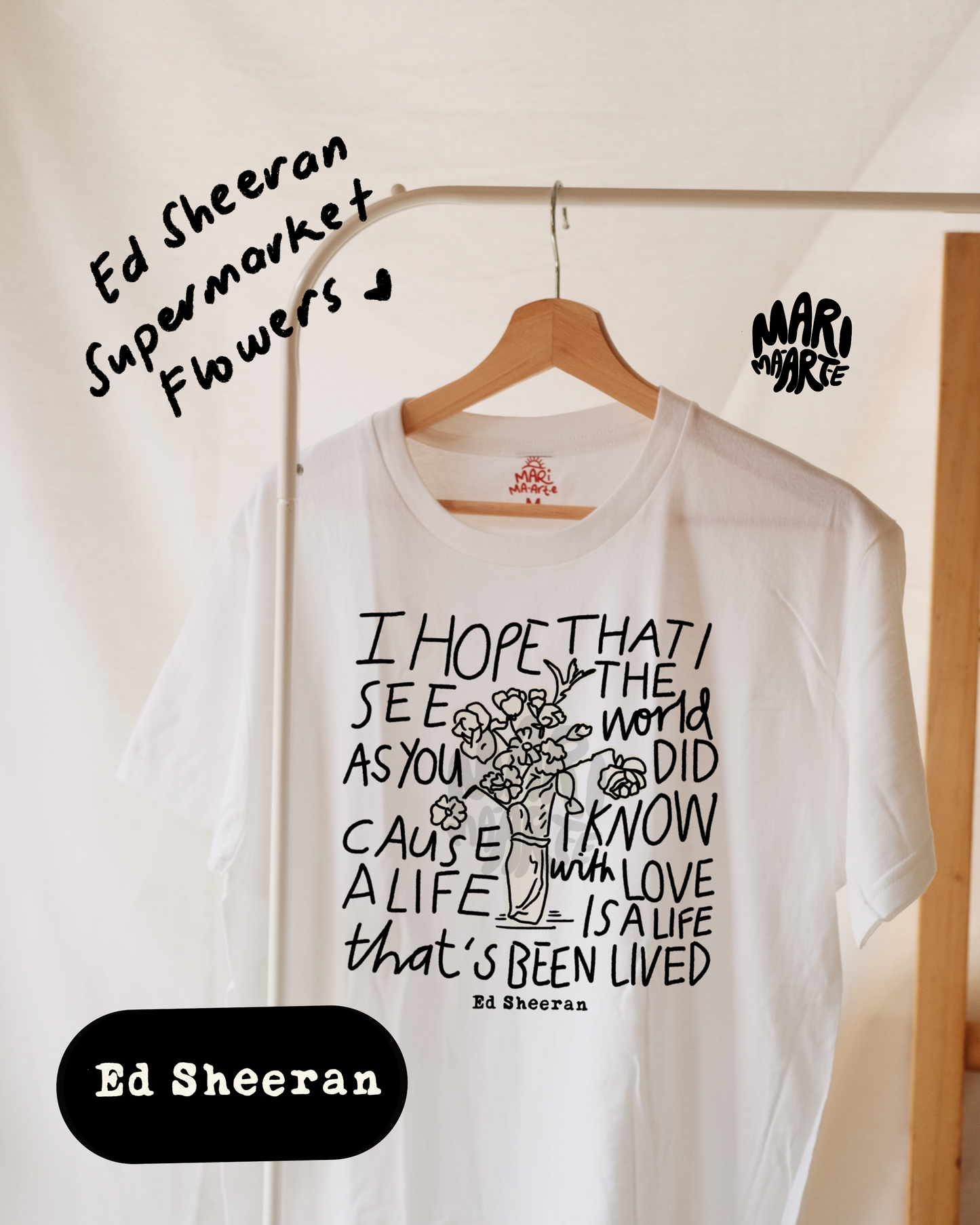 ED SHEERAN SUPERMARKET FLOWERS SHIRT