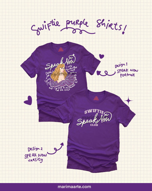 SWIFTIE SPEAK NOW PURPLE SHIRT