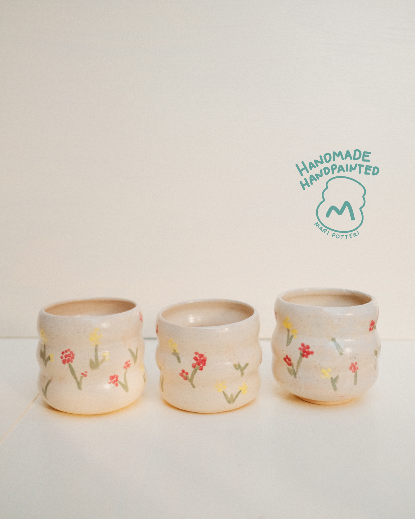 MARI POTTERI WILDFLOWER TEA CUPS