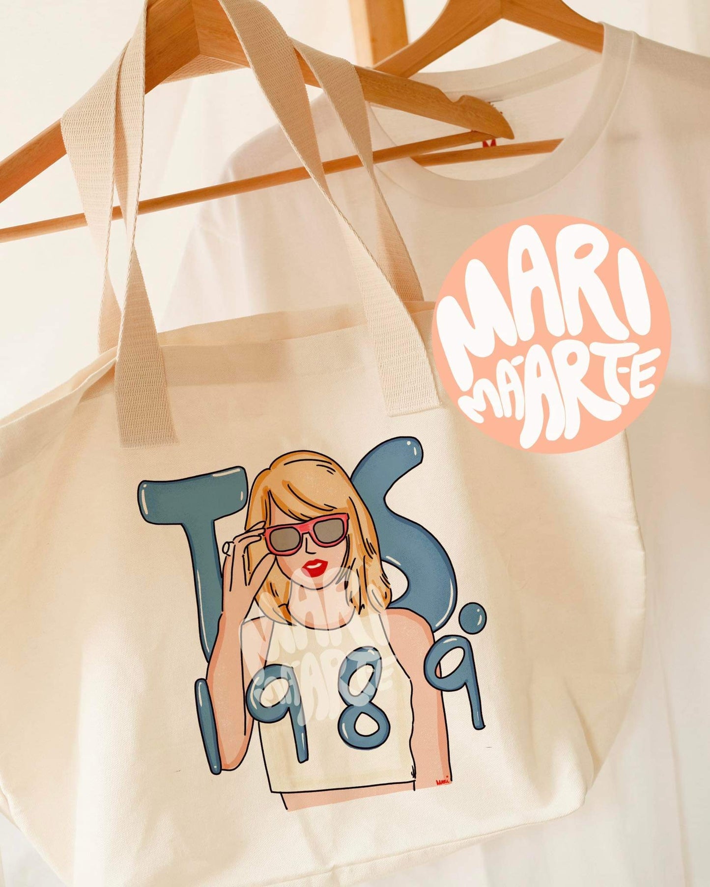 SWIFTIE TS 1989 (blue version) BEACH TOTE