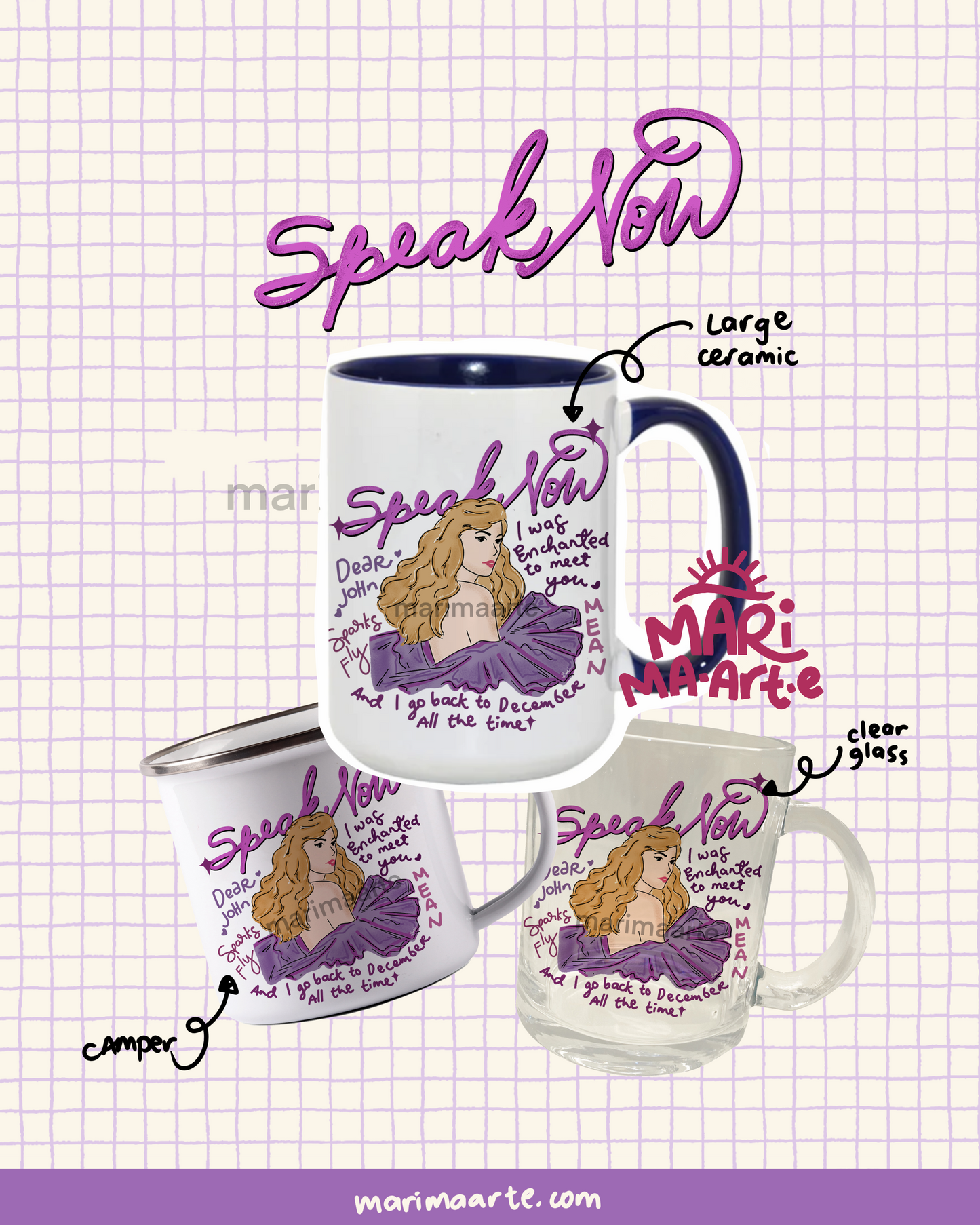 SWIFTIE SPEAK NOW MUG