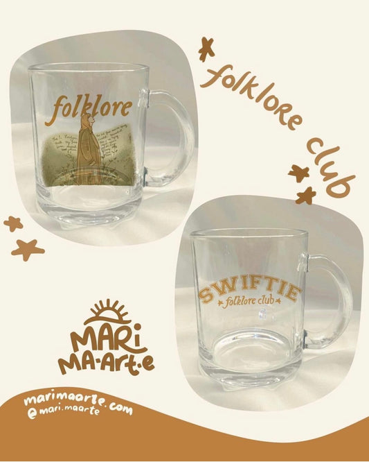 TAYLOR SWIFT FOLKLORE GLASS MUG