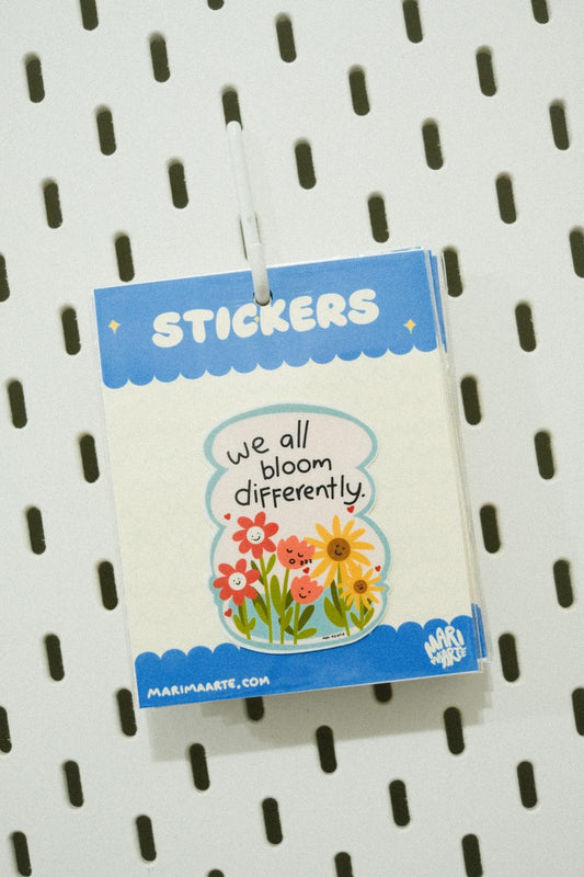 FLORAL BLOOM DIFFERENTLY STICKER