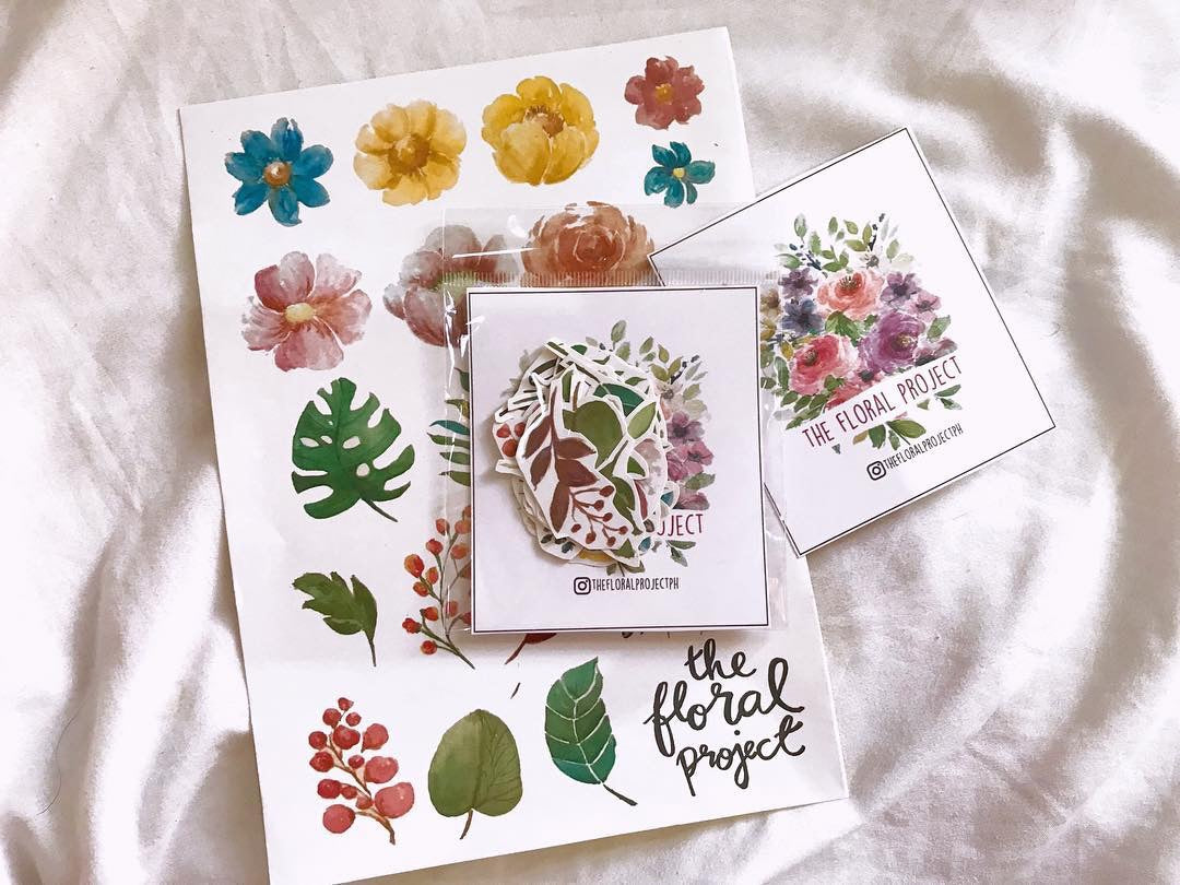 FLORAL STICKERS (pack)