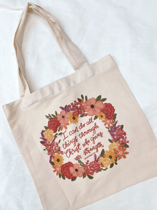 BIBLE VERSE TOTE BAG