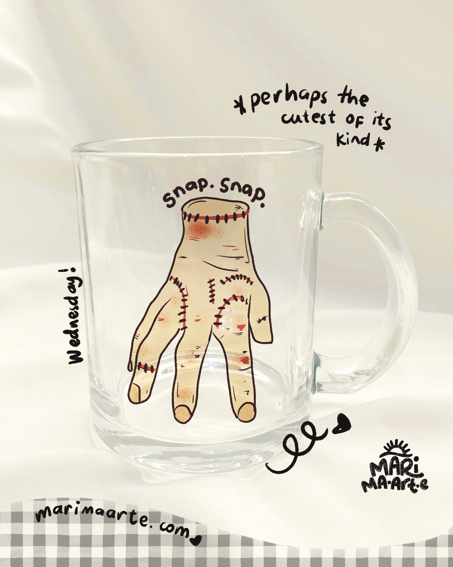 WEDNESDAY THING GLASS MUG