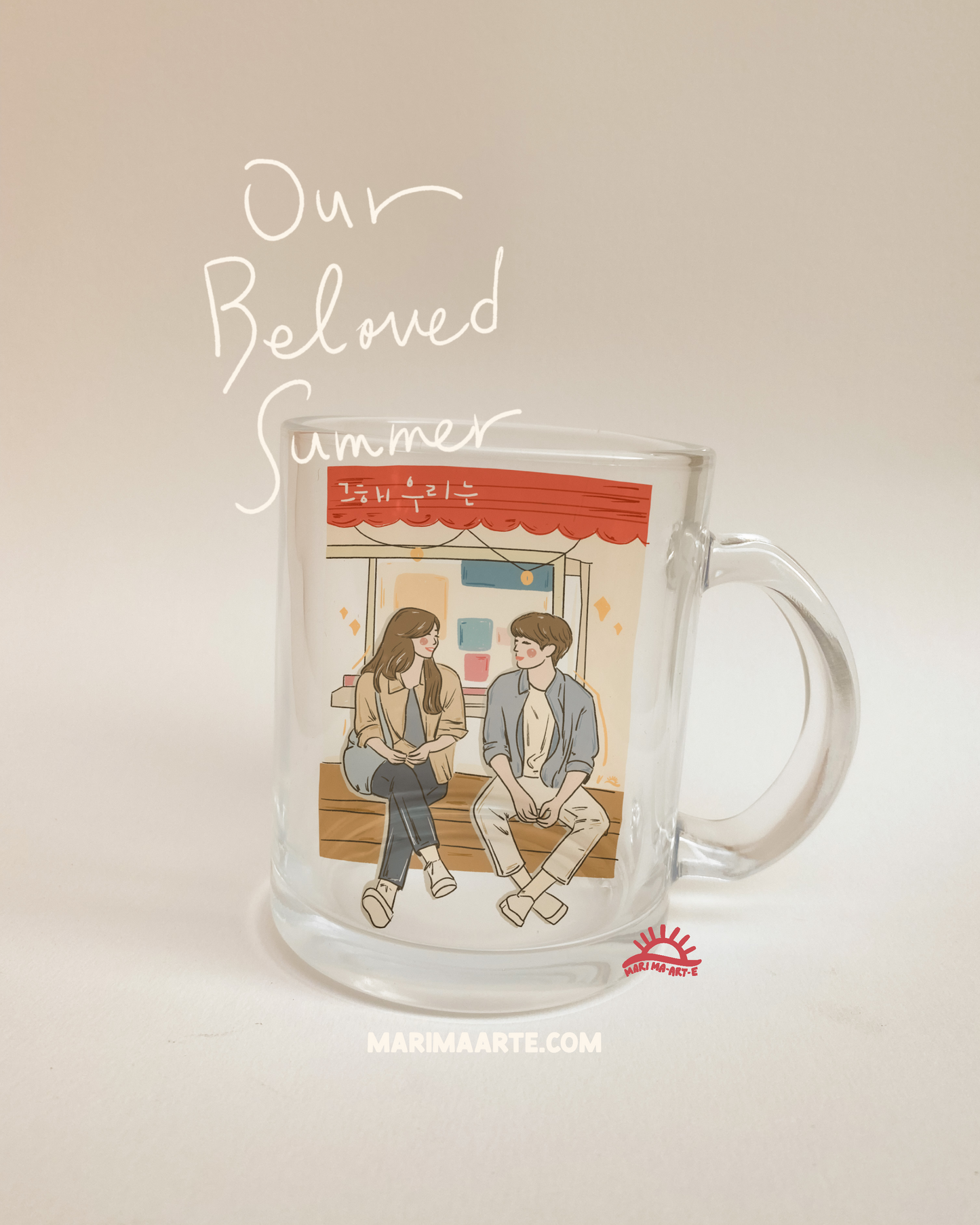 OUR BELOVED SUMMER STORE SCENE GLASS MUG