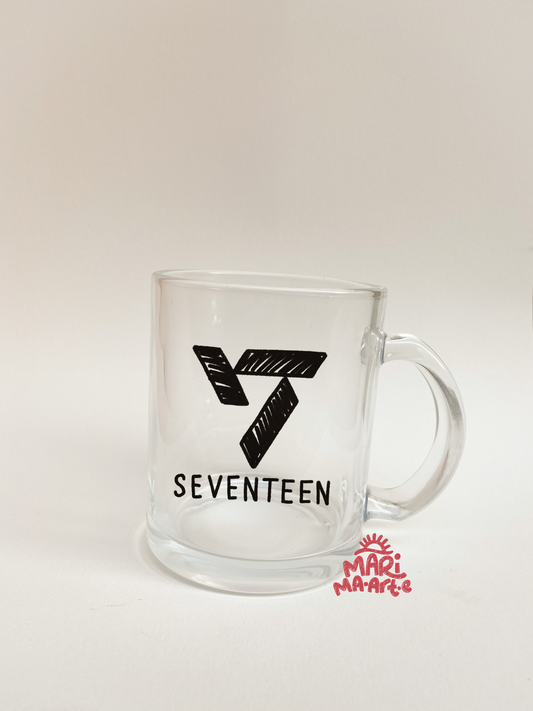 SEVENTEEN LOGO GLASS MUG