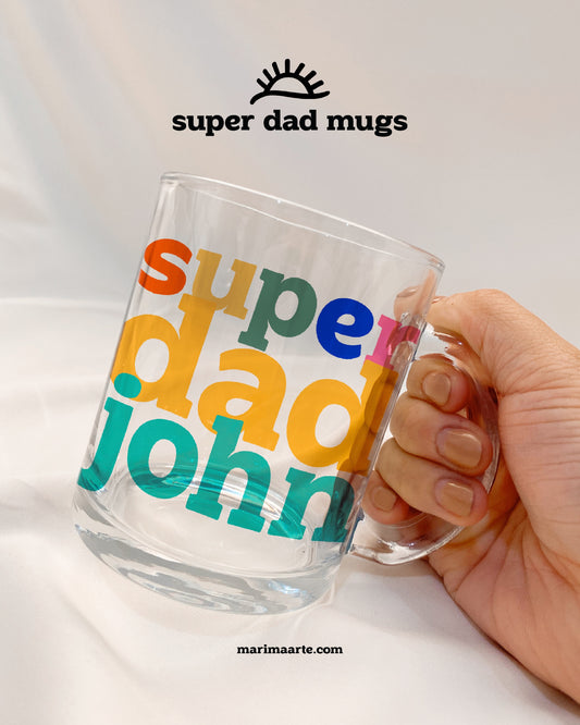 SUPER DAD CUSTOM MUG