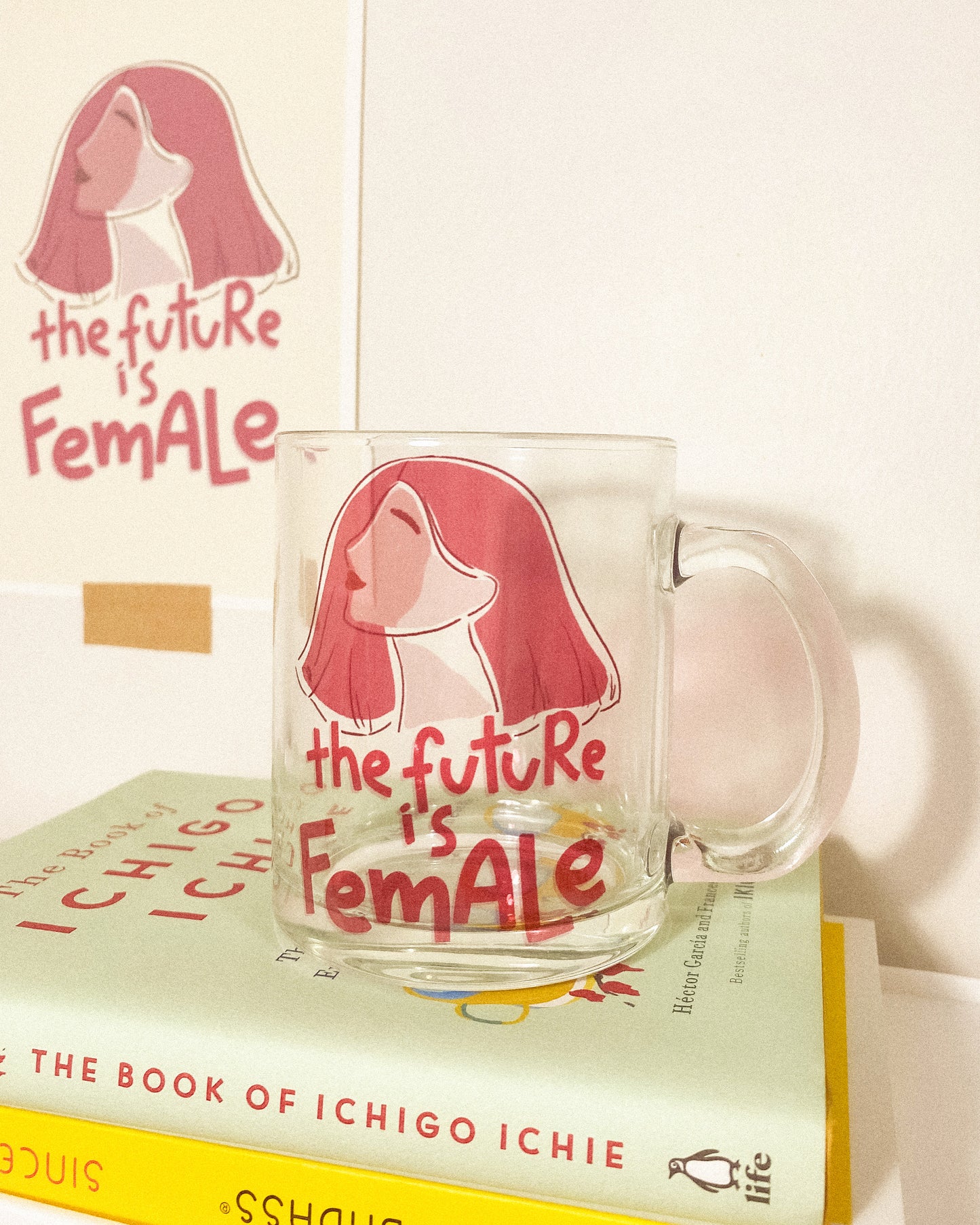 FUTURE IS FEMALE GLASS MUG