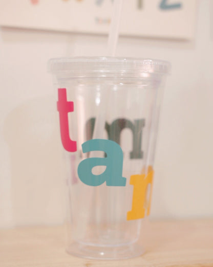 CUSTOM NAME STRAW CUP