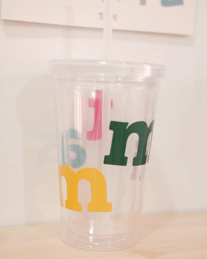 CUSTOM NAME STRAW CUP