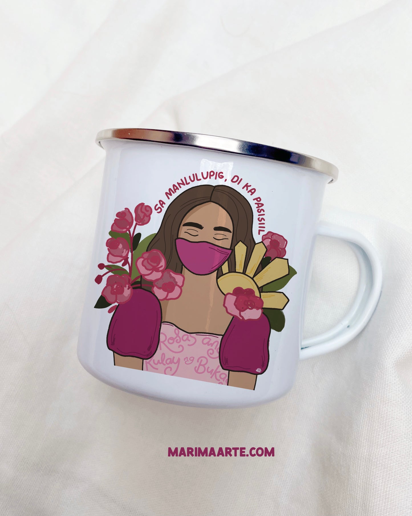 TINDIG PINAY ENAMEL MUG