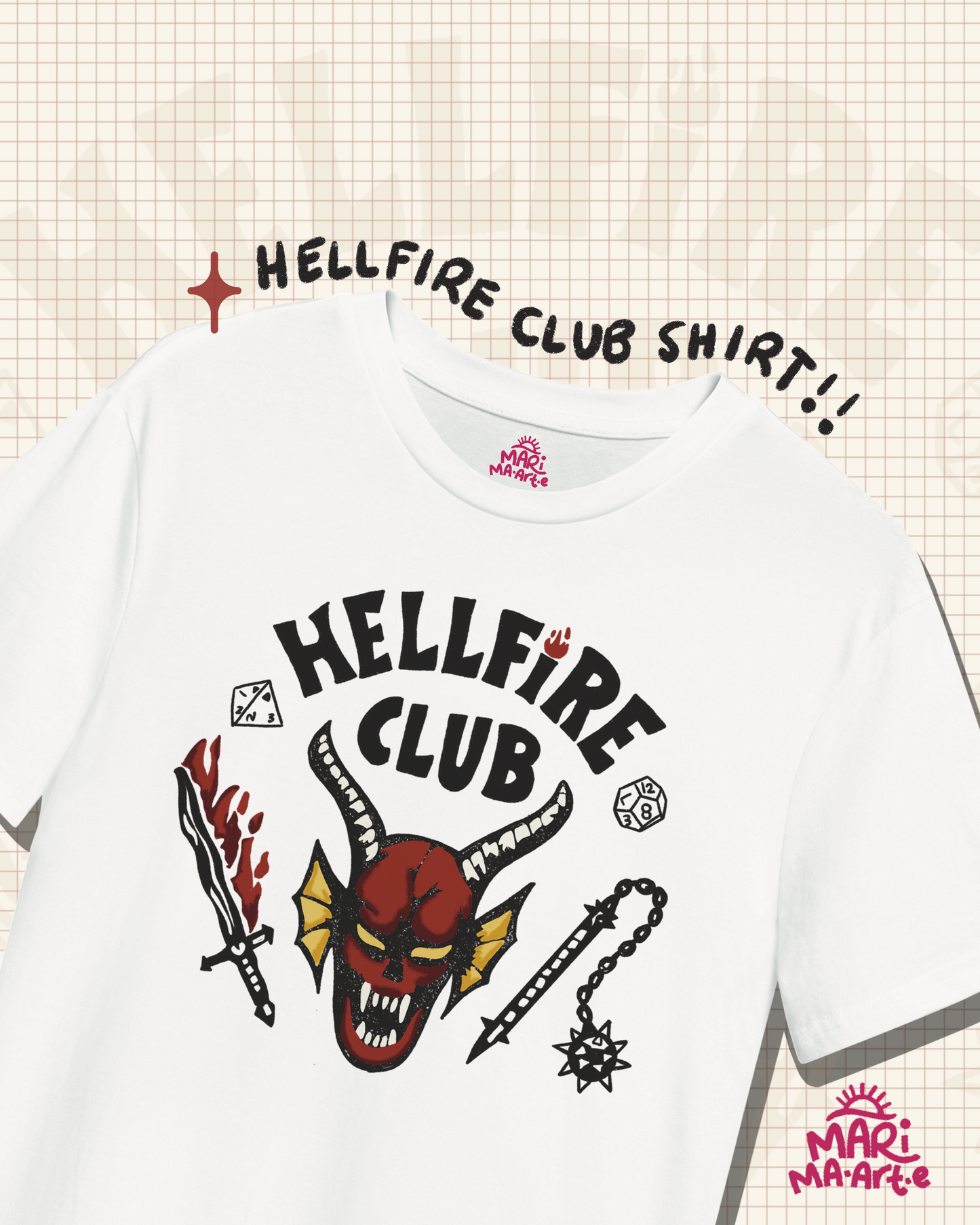 STRANGER THINGS HELLFIRE CLUB SHIRT