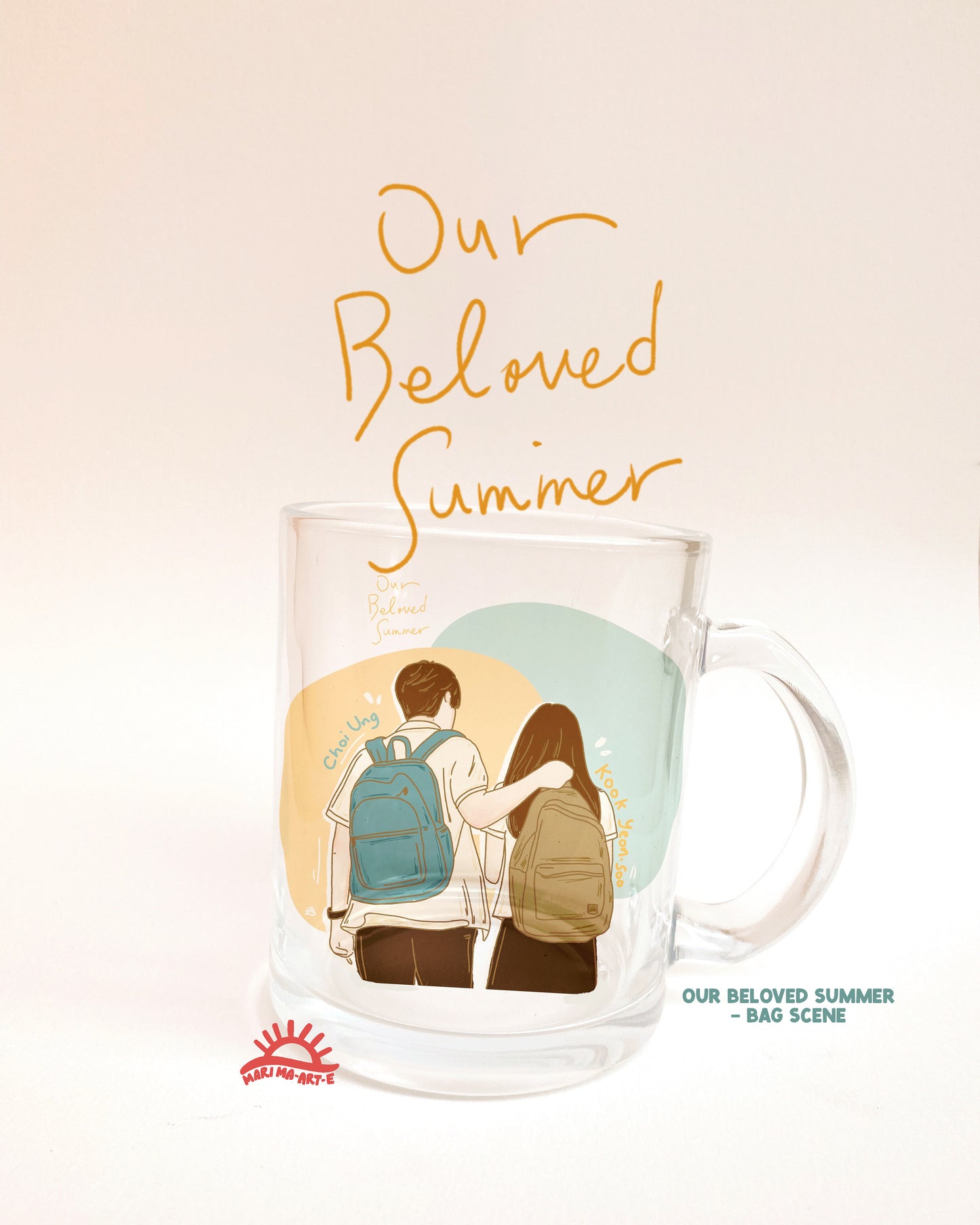 OUR BELOVED SUMMER - BAG SCENE GLASS MUG