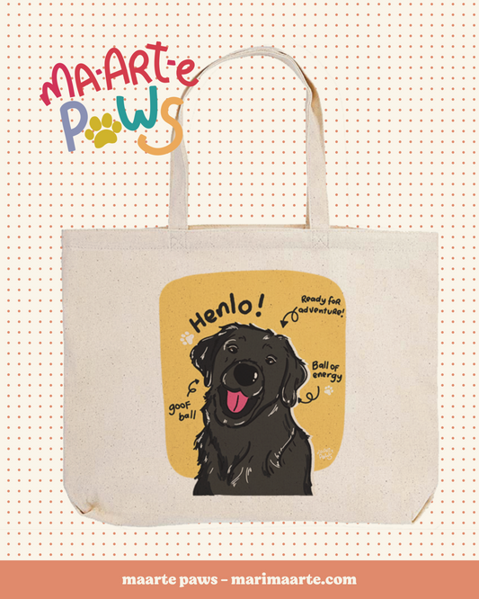 MAKI THE LABRADOR LARGE TOTE