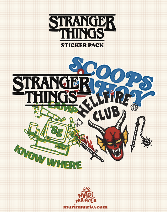 STRANGER THINGS STICKER PACK 2