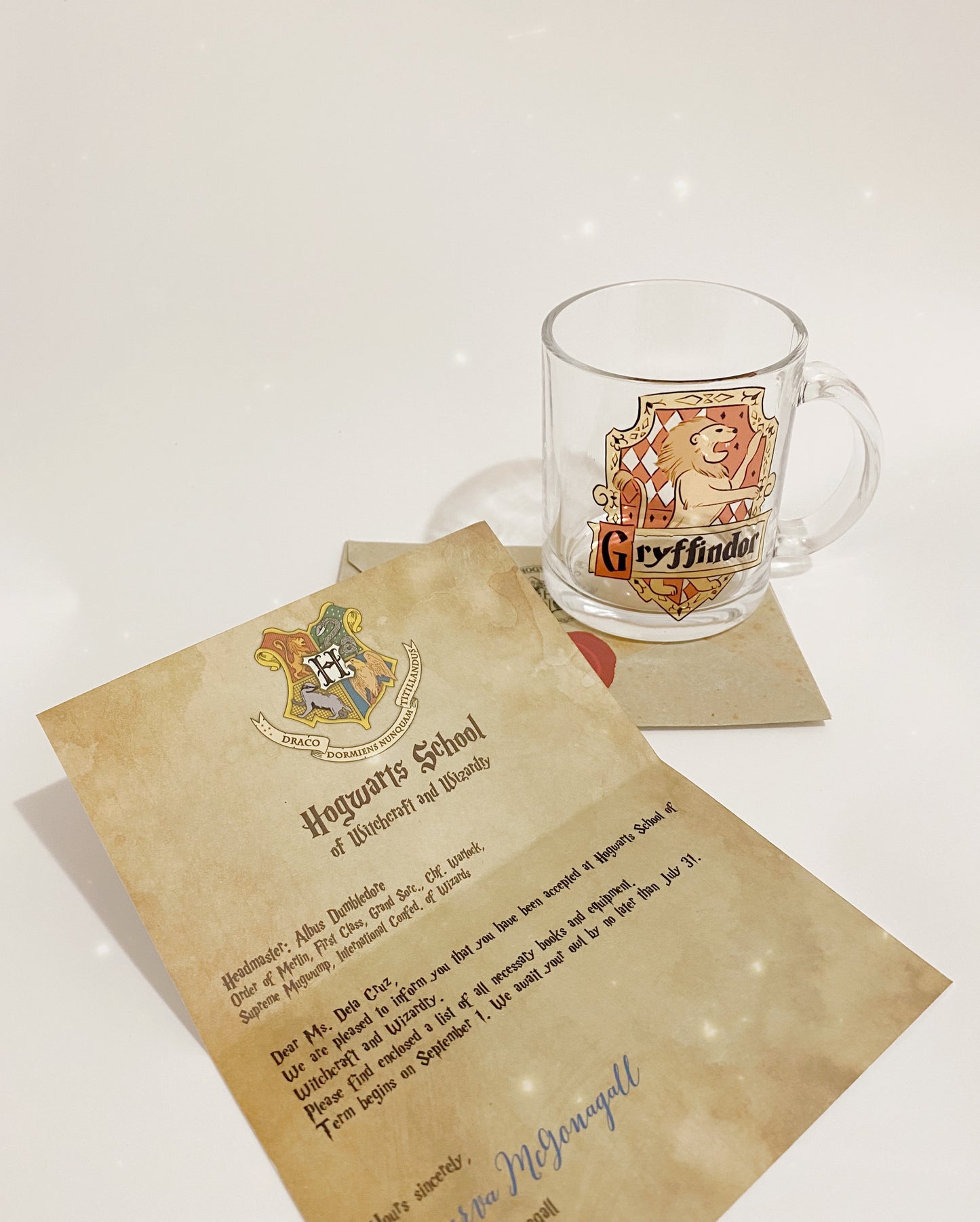 HOGWARTS ACCEPTANCE LETTER