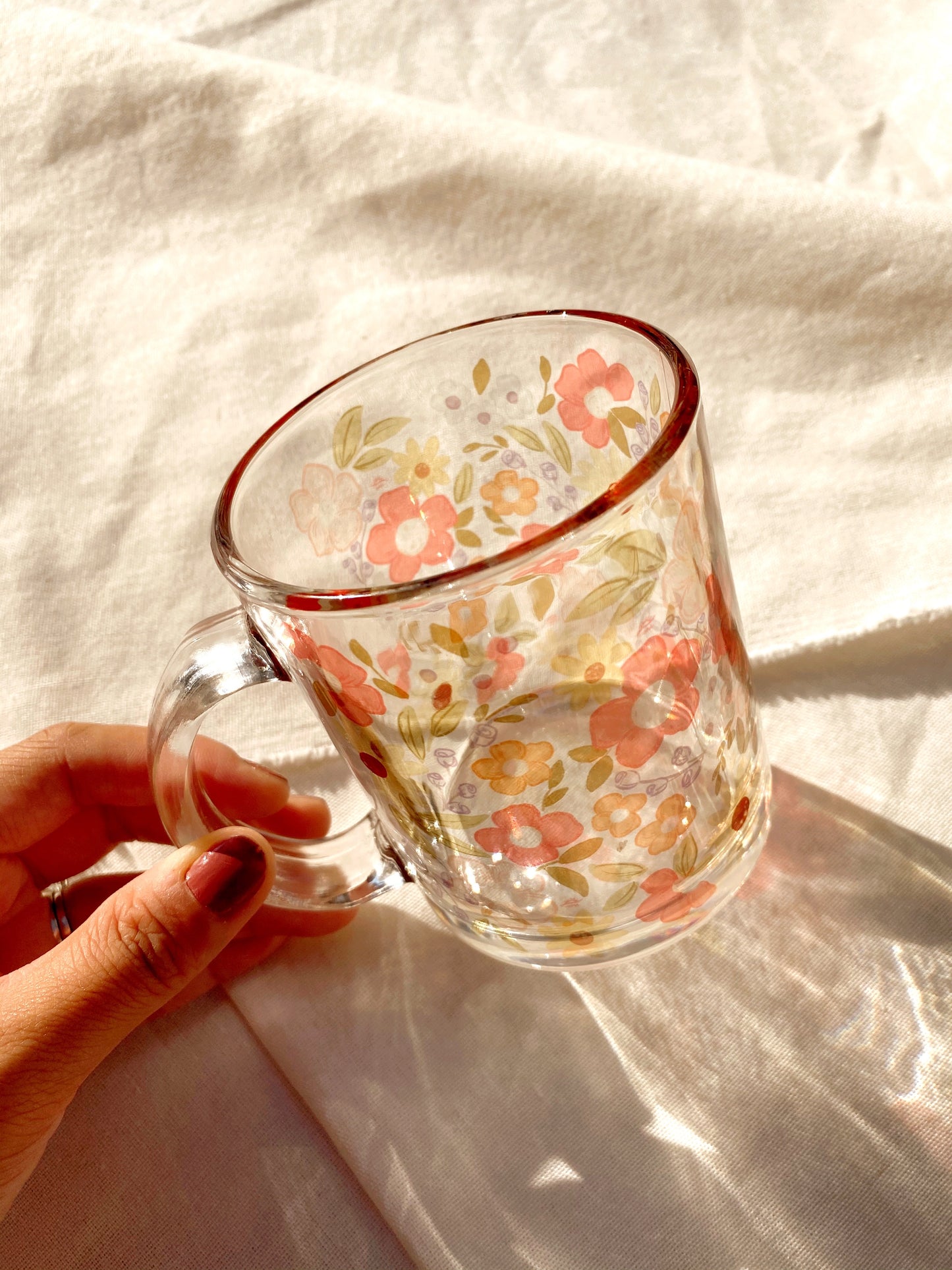 SUMMER ‘21 FLORAL GLASS MUG