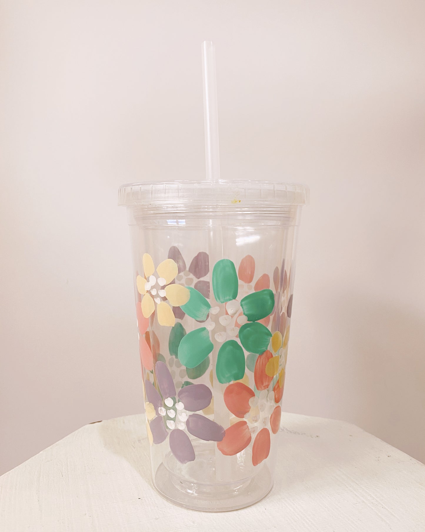 FLORAL STRAW CUP 〰️ PASTEL DREAM