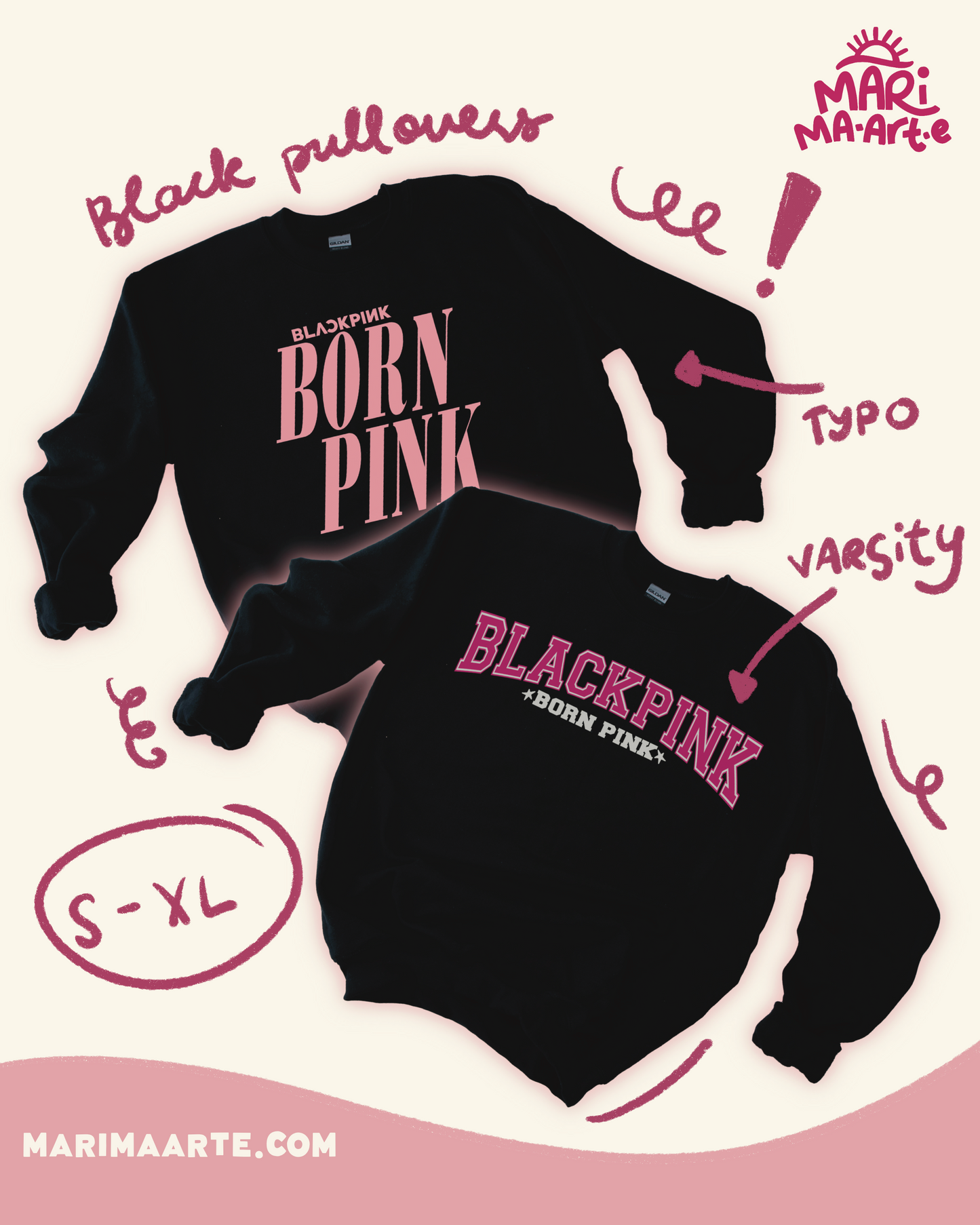 BLACKPINK BLACK PULLOVERS