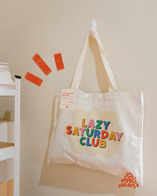 LAZY SATURDAY CLUB TOTE