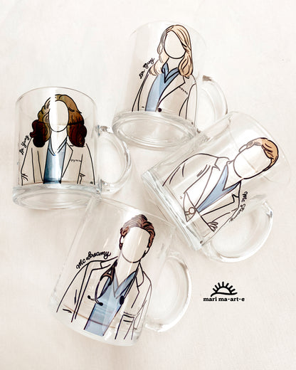 GREYS ANATOMY DOCTOR GLASS MUG