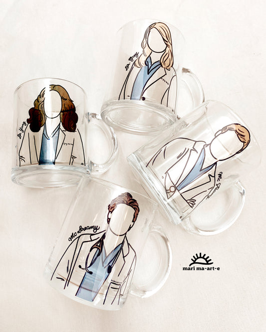 GREYS ANATOMY DOCTOR GLASS MUG