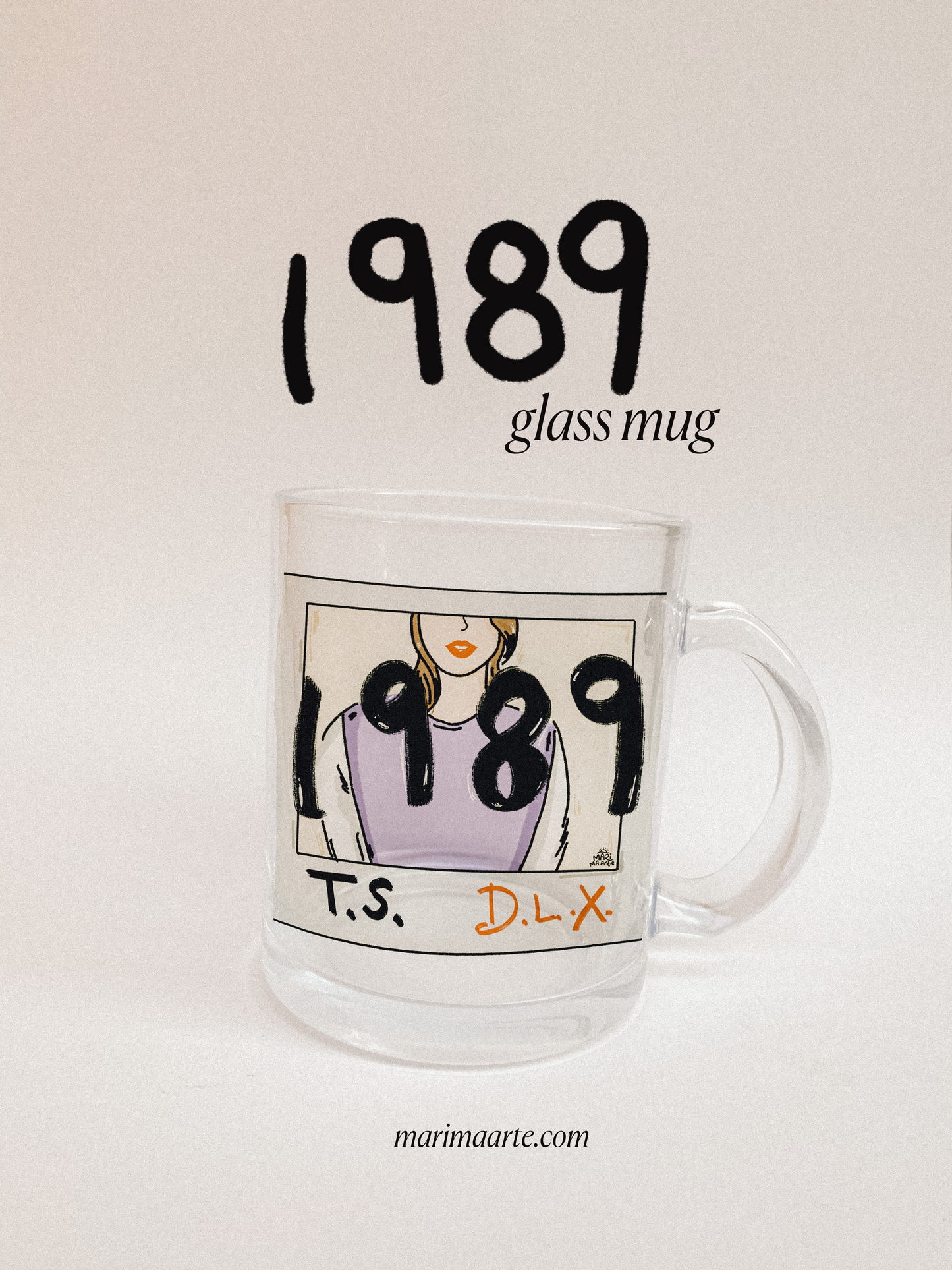 TAYLOR SWIFT 1989 GLASS MUG