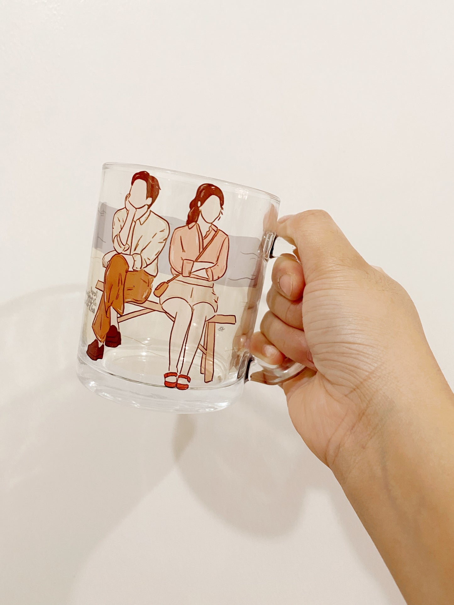 HOMETOWN CHA-CHA-CHA GLASS MUG 2 (SERIES POSTED - BENCH)