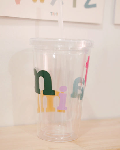 CUSTOM NAME STRAW CUP