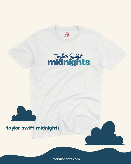 TAYLOR SWIFT MIDNIGHTS TYPOGRAPHY SHIRT