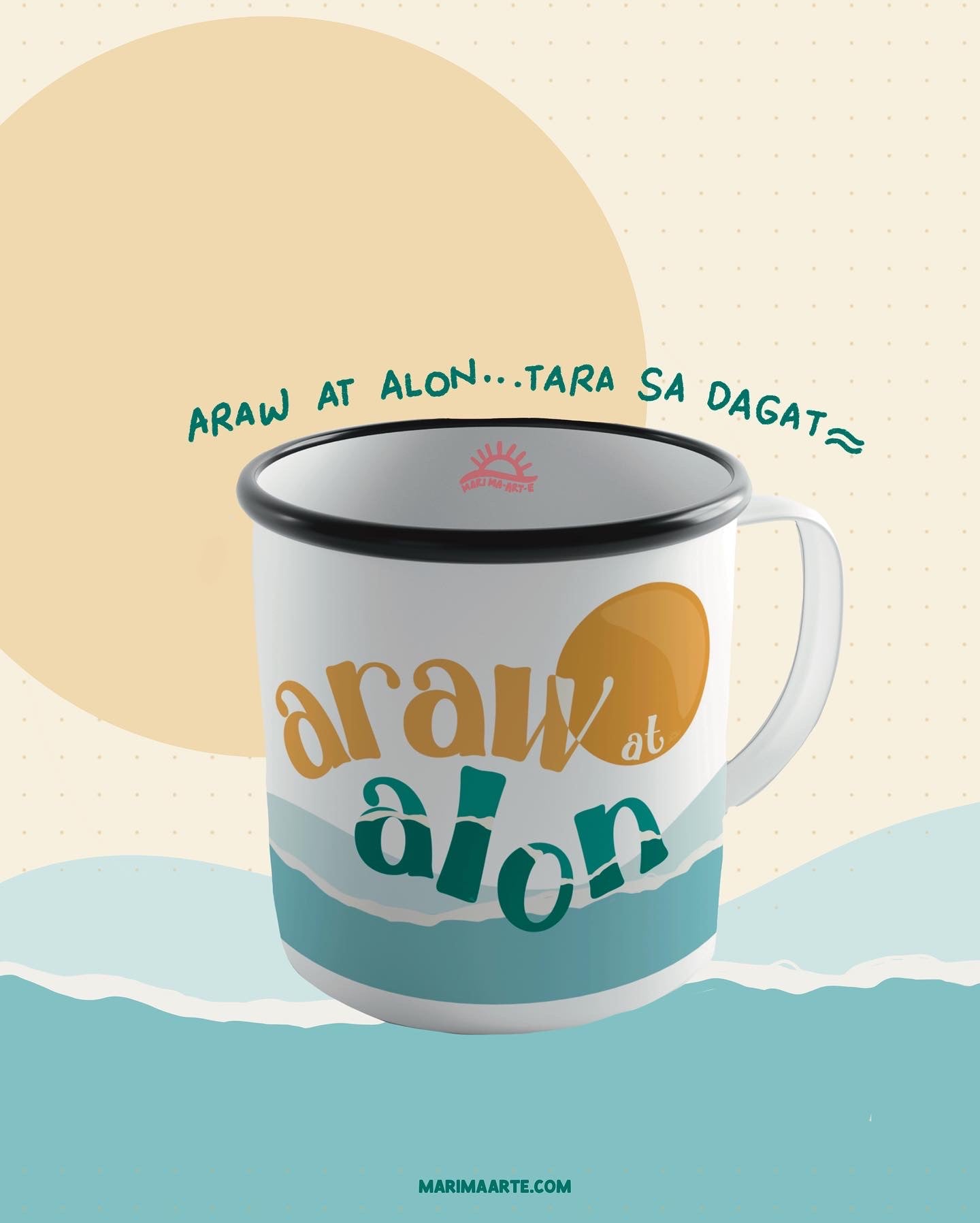 ARAW AT ALON ENAMEL MUG