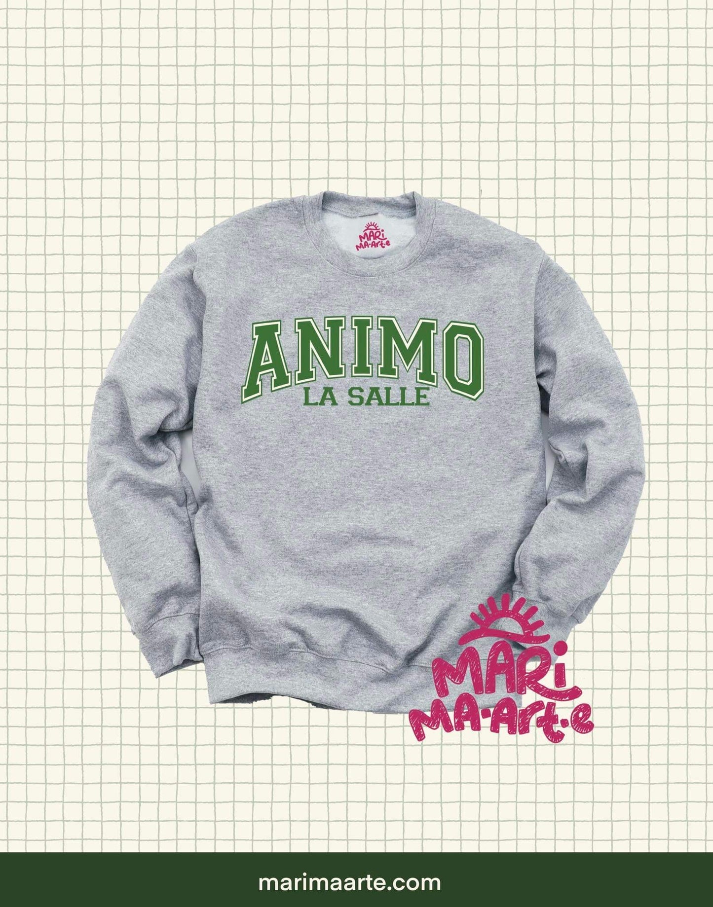 ANIMO LA SALLE PULLOVER (DLSU) (LIGHT GREY)