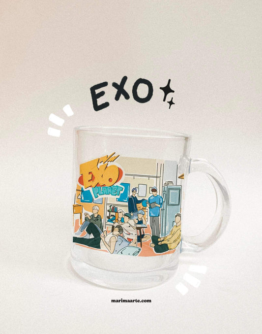 EXO FULL GRAPHICS GLASS MUG