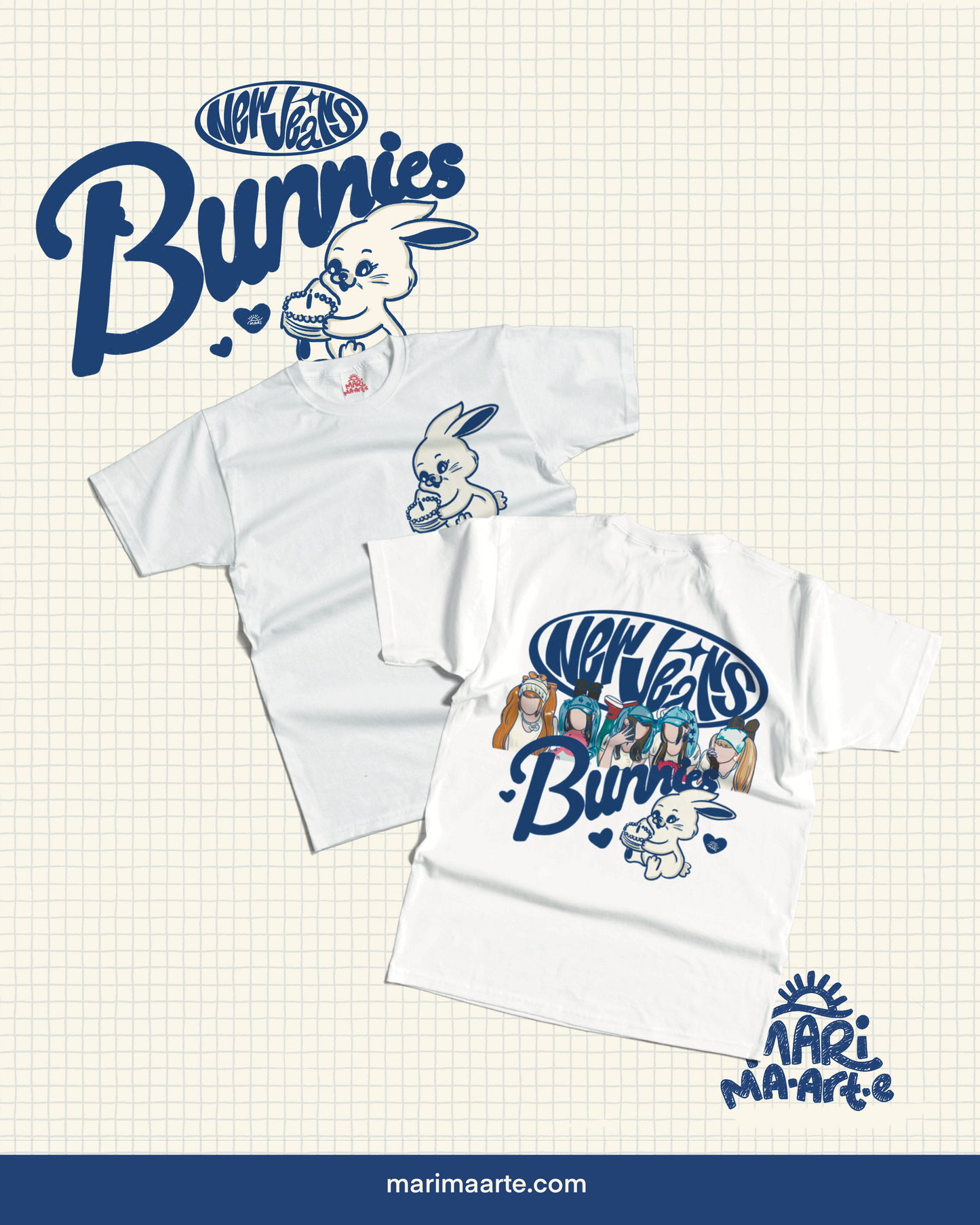 NEW JEANS BUNNIES SHIRT