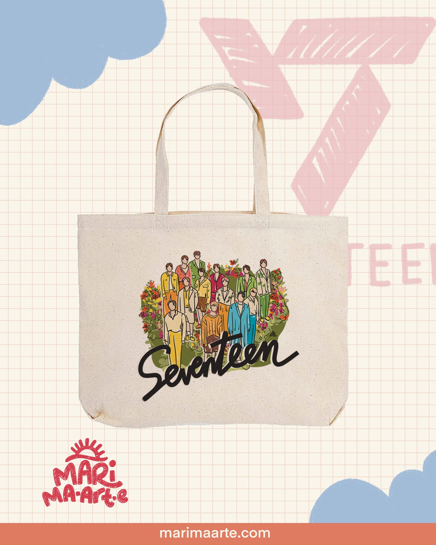 SEVENTEEN 4TH ALBUM LARGE TOTE