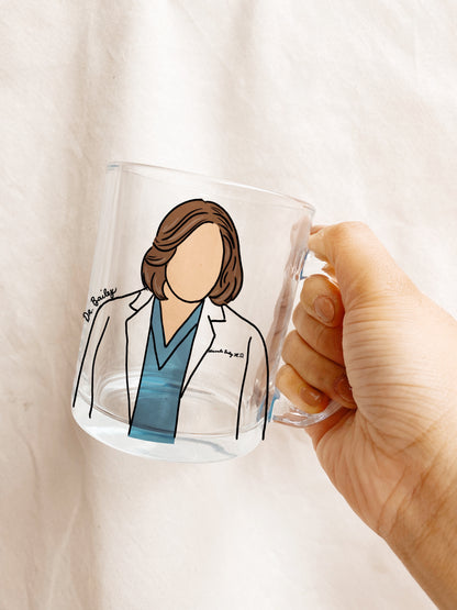 GREYS ANATOMY DOCTOR GLASS MUG